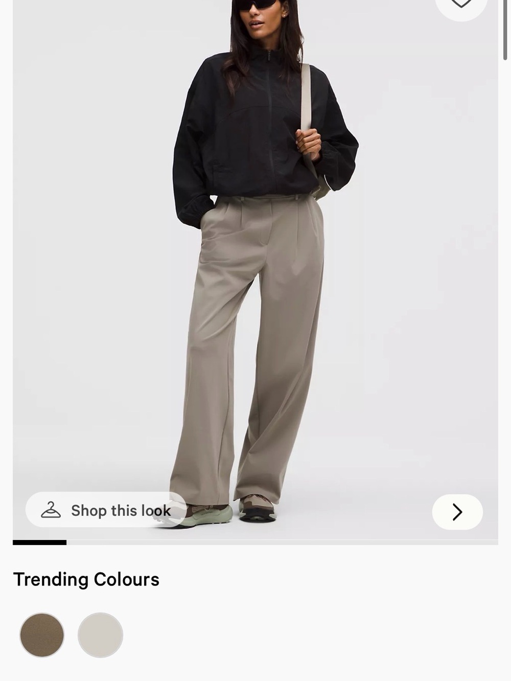 lululemon athletica Daydrift™ HR Wide-Leg Trousers in warm ash gray